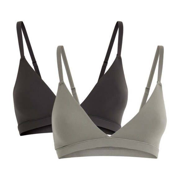 SKIMS Gray Fits Everybody Triangle Bralette - Picture 4 of 9